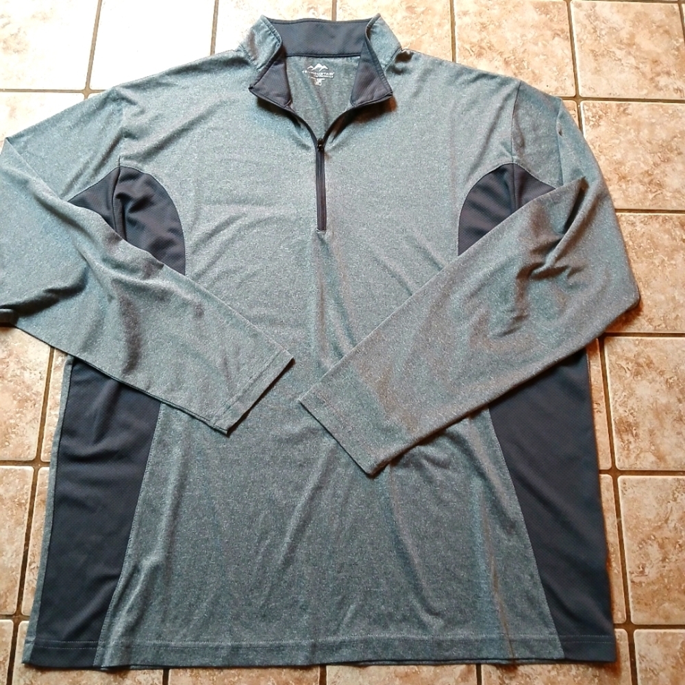 #0285 Mens (Unisex) Tri-Mountain Performance Long Sleeve Athletic Shirt Size XL